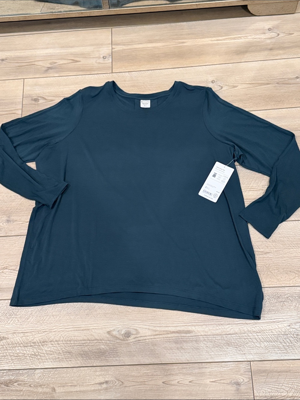Athleta Women's Long Sleeve Crewneck Top - Dark Teal